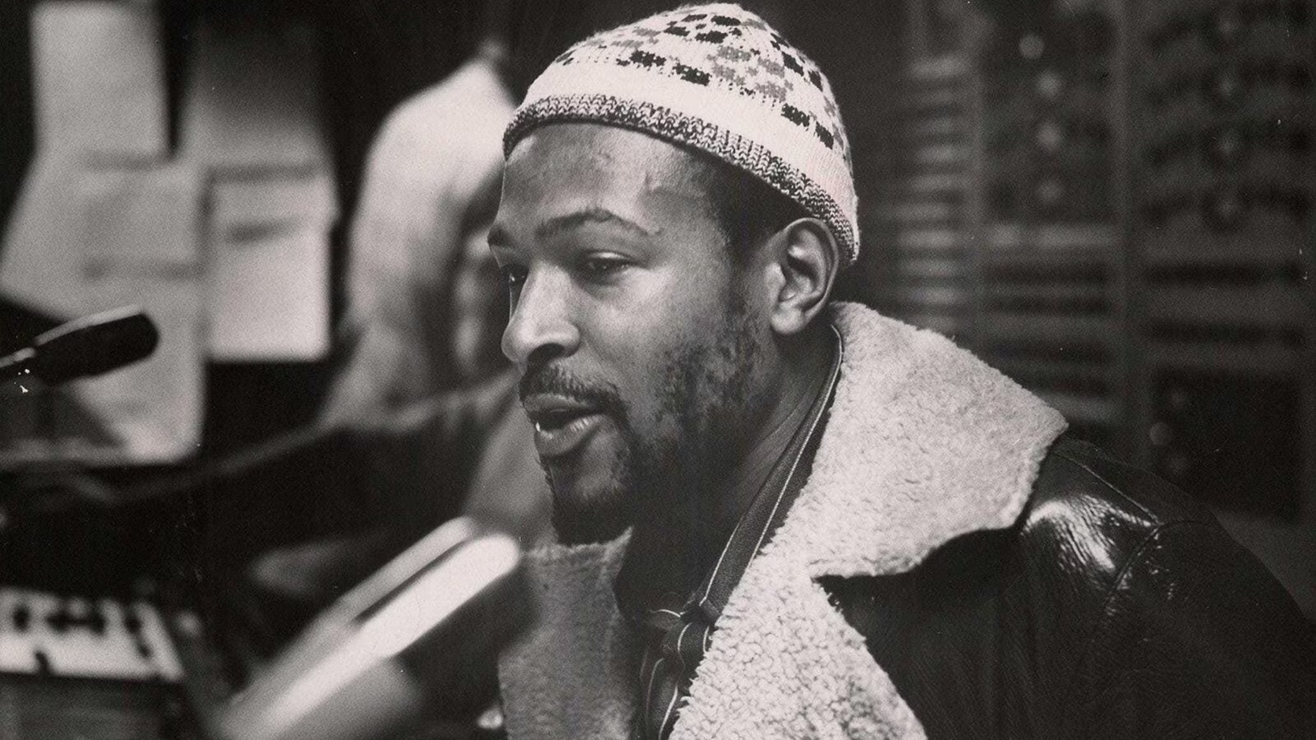 Marvin Gaye in the studio