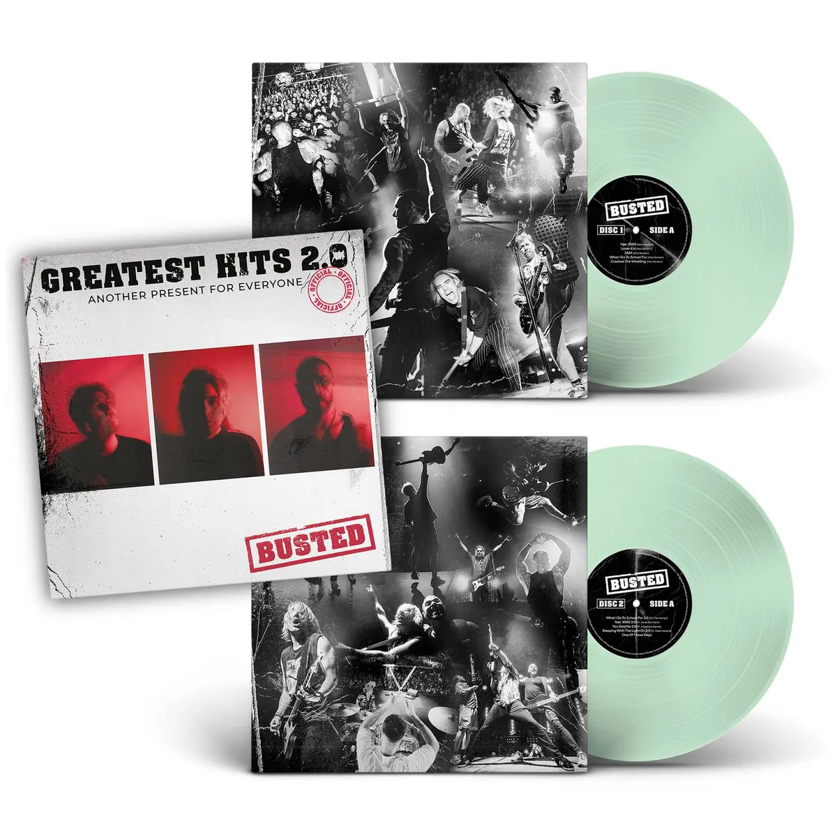 Greatest Hits 2.0 (Another Present For Everyone) [Glow in the Dark Green Vinyl] by Busted