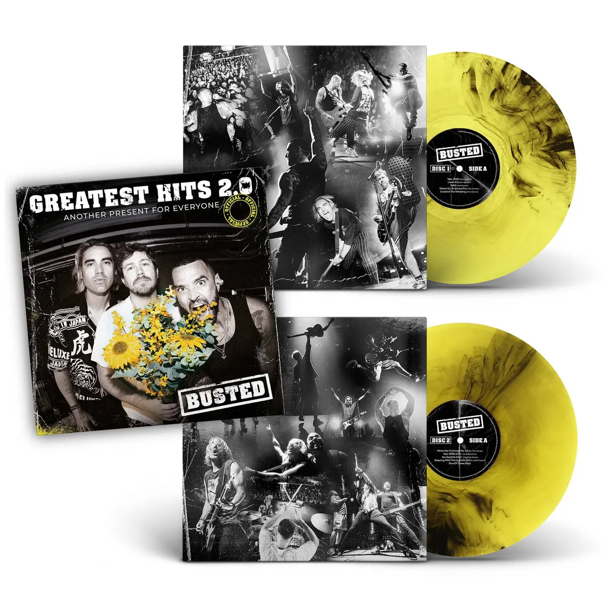 Greatest Hits 2.0 (Another Present For Everyone) [Yellow & Black Smoke Vinyl] by Busted