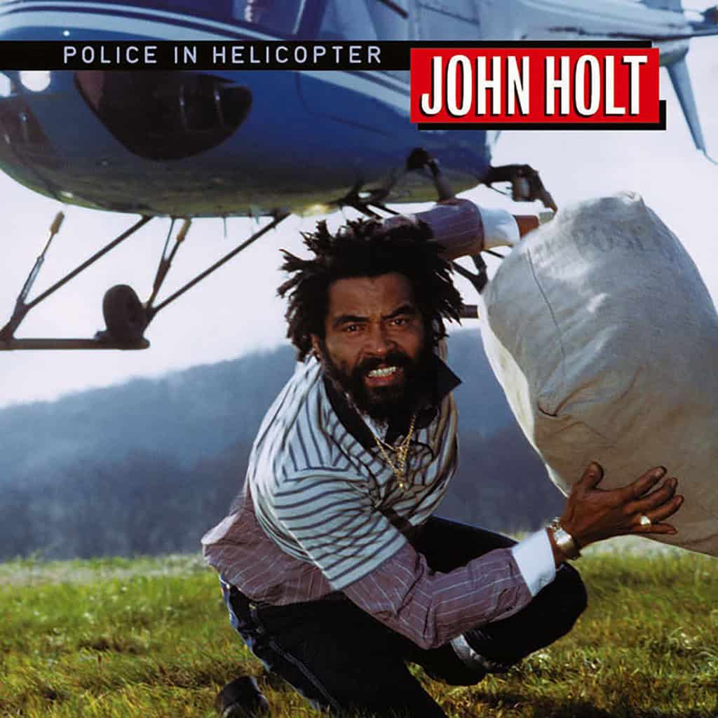 Police In Helicopter by John Holt